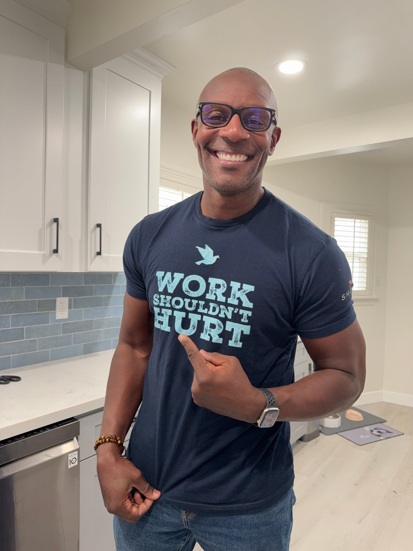 Work Shouldn't Hurt Unisex T-Shirt